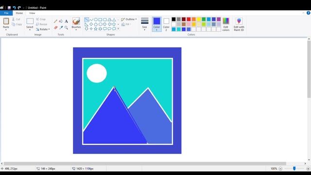 Windows Photo App Logo in MS PAINT смотреть онлайн