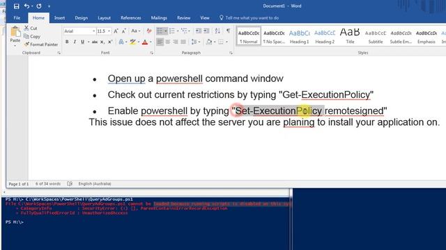 Solved - "execution of scripts is disabled on this system" Powershell смотреть онлайн