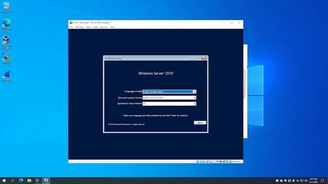 Install Server 2019 on Virtualbox смотреть онлайн