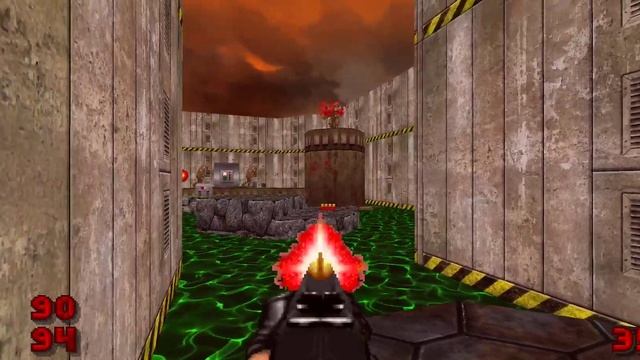 Doom 2/SmoothDoom - Plain Simple - Toxic Waste Facility [100% secrets] (Android) смотреть онлайн