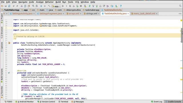ANDROID TASK MAKER APP 3 (Detail Activity, Settings Activity) смотреть онлайн