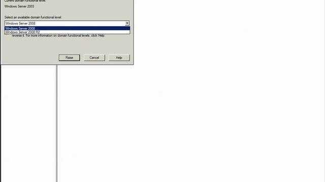 Raise the Forest Functional Level Windows Server 2008 смотреть онлайн