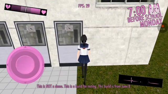 Gameplay test build yandroid simulator.Build 8 juni 2021|| Yandere simulator fan game смотреть онлайн