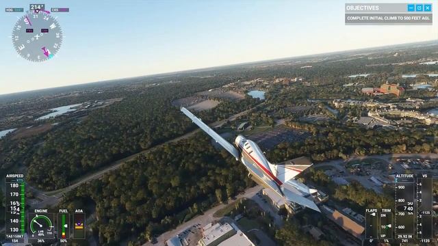 Microsoft Flight Simulator 2020 - Flyover Epcot and Hollywood Studios смотреть онлайн
