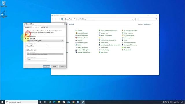 Windows 10 - Control Panel - Date & Time - سلسلة تعلم نظام ويندوز 10 - لوحة التحكم - الوقت والتاريخ смотреть онлайн