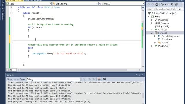 C# Basic Windows Form tutorials - 11 - Conditional Statements смотреть онлайн