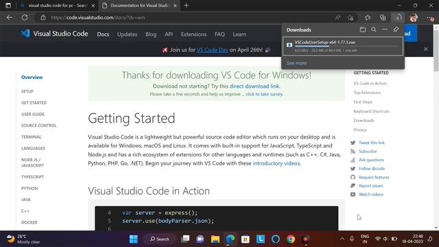 How To Download And Install Visual Studio Code In Windows | Visual Studio Code смотреть онлайн