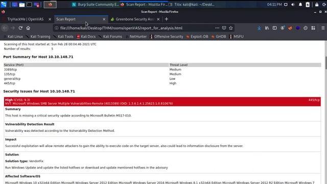 openVAS Vulnerability Management #7 - TryHackMe смотреть онлайн