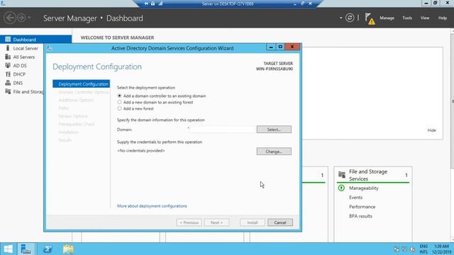 How to install AD DS, DNS and DHCP server in windows server 2012 r2 смотреть онлайн