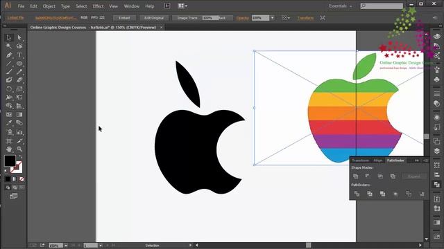top logo design tutorials | how to make apple logo design in adobe illustrator cc смотреть онлайн