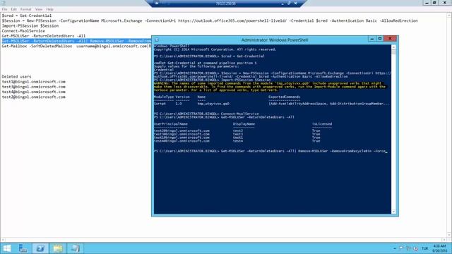 Office 365 Delete Softdeleted Users And Mailboxes With Windows Powershell смотреть онлайн
