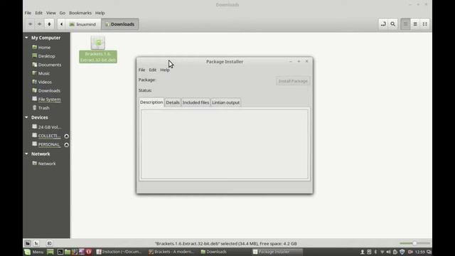 Install Brackets (code editor For web developers) in Linux Mint 17.3 (Ubuntu) смотреть онлайн