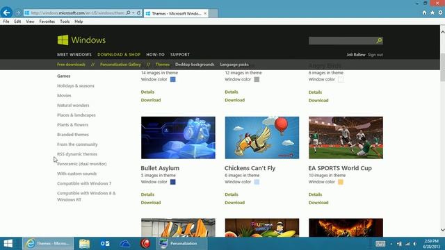 Windows 8.1 Get and Install New Themes смотреть онлайн