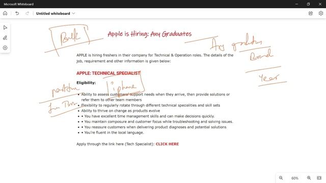 Apple is hiring || Non-Coding Jobs || Any Graduate (Degree/ BTech)/ Any Branch Eligible смотреть онлайн