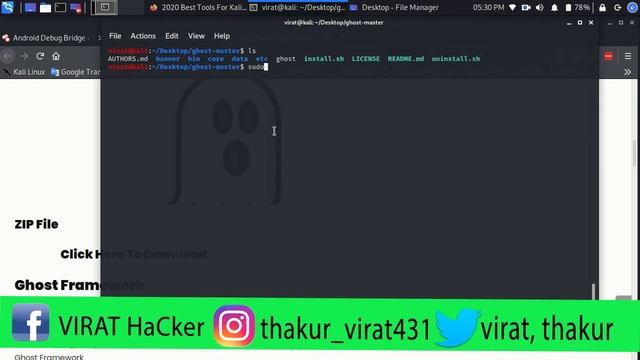 Android Hacking (Ghost Framework ) Kali_Linux 2020.3 2020 смотреть онлайн