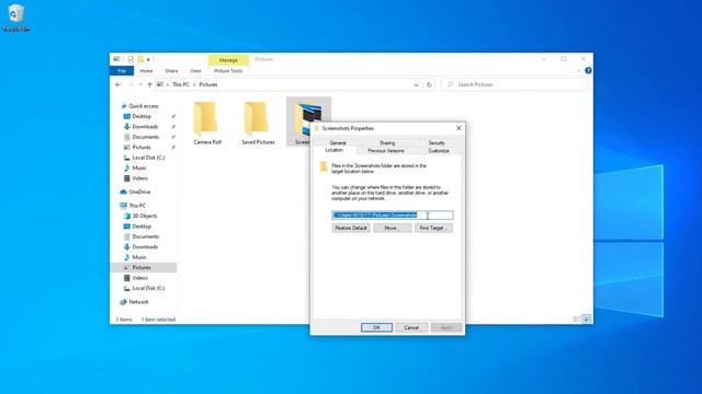 How to Change the Windows 10 Screenshots Folder Location ? смотреть онлайн
