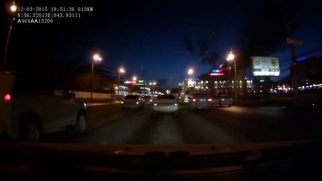 Пример записи видеорегистратора TrendVision TV-108 GPS (ночь) | SERVICEMAN смотреть онлайн