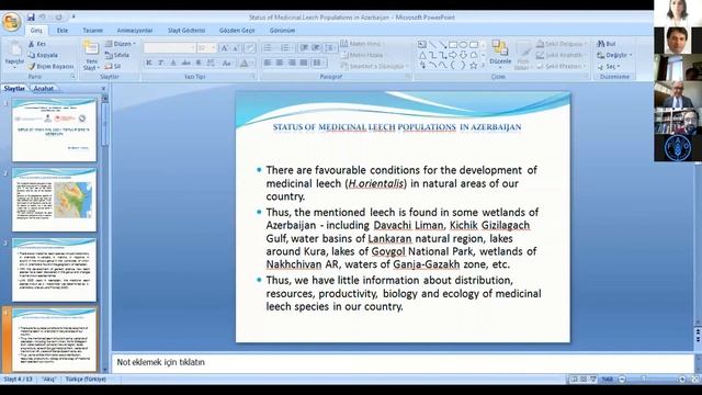 Azerbaycan’daki tıbbi sülük popülasyonlarının durumu - Şebnem FARZALİ смотреть онлайн