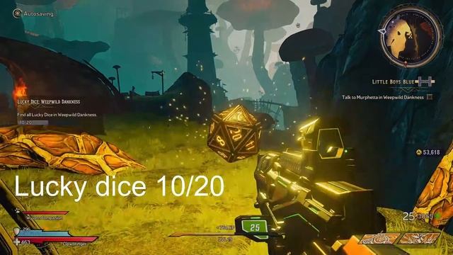 Tiny Tina's Wonderlands collect all lucky dice in Weepwilds Dankness смотреть онлайн