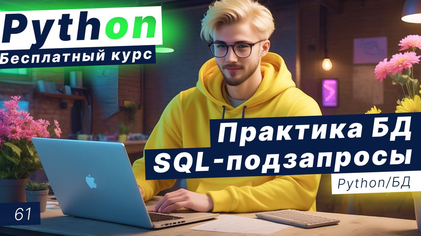 Урок 61. Базы данных в Python. SQL запросы. Практика. Подзапросы SQL смотреть онлайн