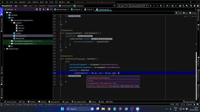 Recyclerview In Android Studio Jetpack Compose | Lazycolumn In Android Studio Jetpack Compose | #1 смотреть онлайн