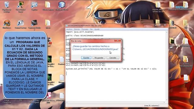 ECUACION DE SEGUNDO GRADO JAVA смотреть онлайн