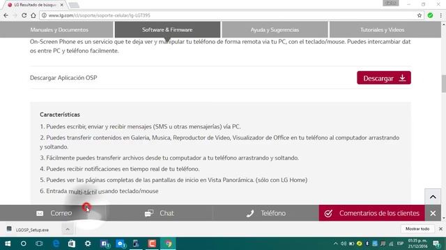 como descargar LG OSP para ver tu telefono en la pantalla del PC SOLO LG смотреть онлайн