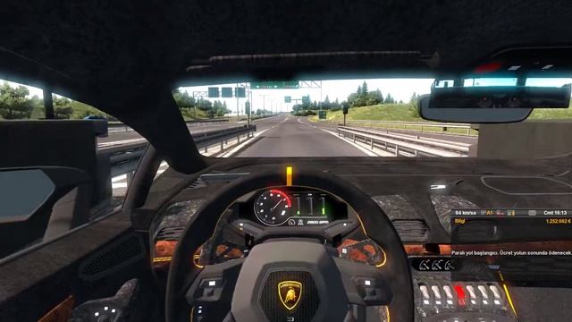Lamborghini Mod | Euro Truck Simulator II | Logitech G29 Driving Force смотреть онлайн