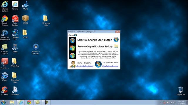 How To Change Your Start Button/Orb For Windows 7 (Voice TUT) смотреть онлайн
