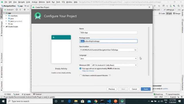 #11. Create an Android Project for Our Project ||Create a To-Do Android App using Rest API in Hindi смотреть онлайн
