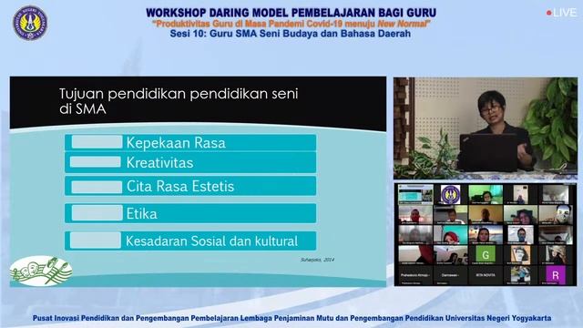 Workshop Daring #10 "Model Pembelajaran Bagi Guru SMA Seni Budaya dan Bahasa Daerah. смотреть онлайн