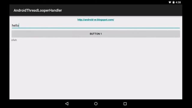 Android example: pass string between threads, in Bundler смотреть онлайн