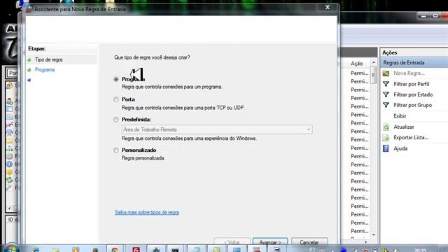 Abrindo Porta do FireWall do Windows 7 para usar Trojan 4.0 смотреть онлайн