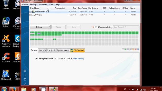 Tutorial pc ITA #34: Auslogics Disk Defrag смотреть онлайн