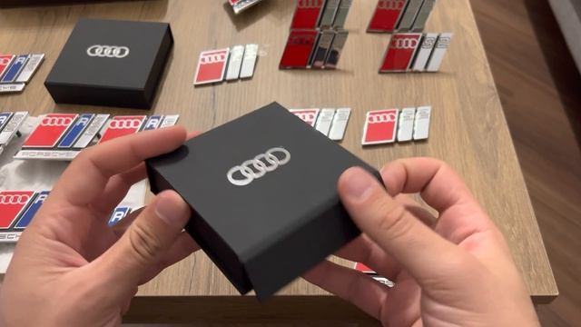 Audi RS2 rear hatch handmade badge with alcantara gift box for B.A. смотреть онлайн