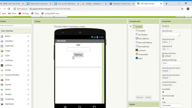 Creating android application using MIT app inventor and connecting to Firebase Database. смотреть онлайн