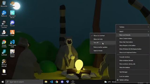 How to remove Annoying weather tab from task bar new windows update смотреть онлайн
