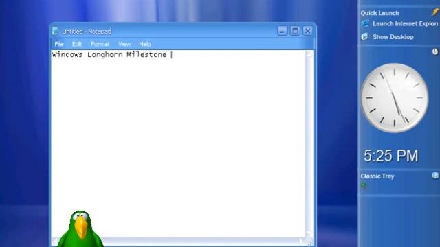 Microsoft Agent Windows Skits Episode 1 - Windows Longhorn M5 b.4029 смотреть онлайн