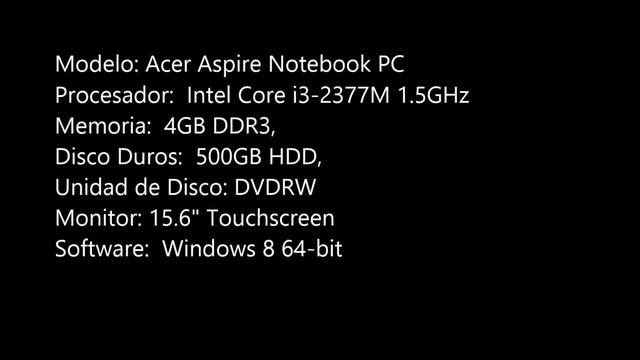 Revision de una Acer Aspire Notebook PC смотреть онлайн