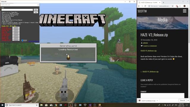 RELEASE: HAZE V3.0 Now With AimBot! | Bedrock Minecraft 1.8 Windows 10 Cheat смотреть онлайн