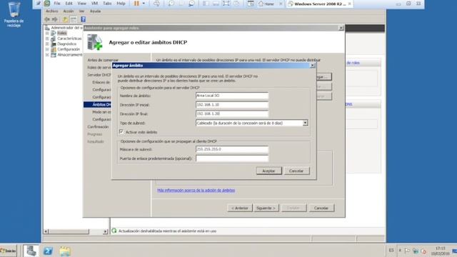 Instalación DHCP Windows Server 2008 R2 смотреть онлайн