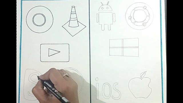 How to draw Application Software and System Software with their names/Drawing of Software chart смотреть онлайн