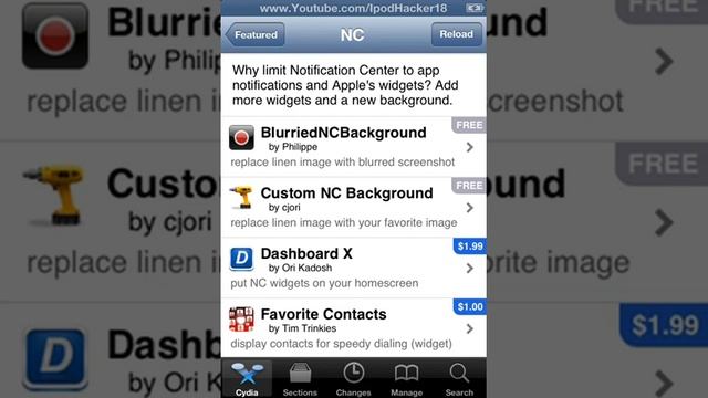 How To Get A Background In Notification Center IOS 6.1 смотреть онлайн