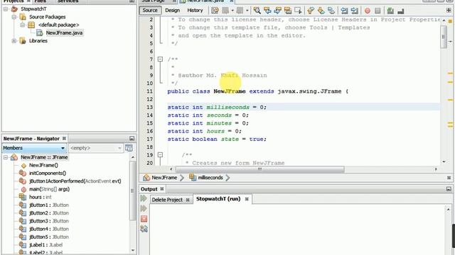 Java Stopwatch with lap смотреть онлайн