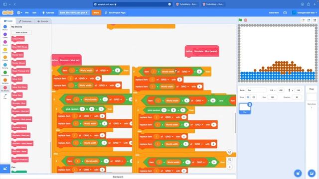 How to Make a (100% pen) Sand Simulation in Scratch! (Part 4: Finale) смотреть онлайн