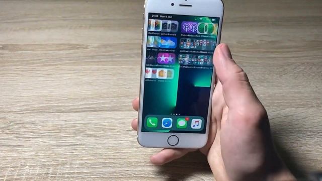 Jailbroken iPhone 6 (Widgets & iPhone X gestures on iOS 12) | 2021 смотреть онлайн
