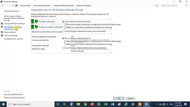 cara non aktif windows defender firewall windows 10 смотреть онлайн