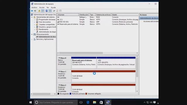 Como instalar RAID 1 por software en Windows y comprobación смотреть онлайн