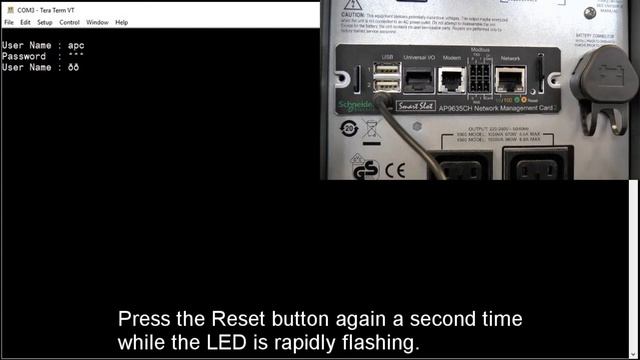 Hướng Dẫn Reset Card SNMP Cho UPS APC смотреть онлайн
