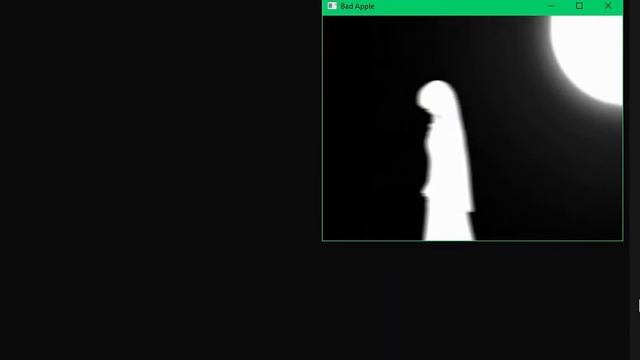 Bad Apple in C++ смотреть онлайн